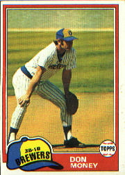 1981 Topps Baseball Cards      106     Don Money